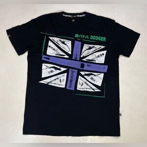Artful Dodger Graphic T-shirt Men XL Black Short Sleeve